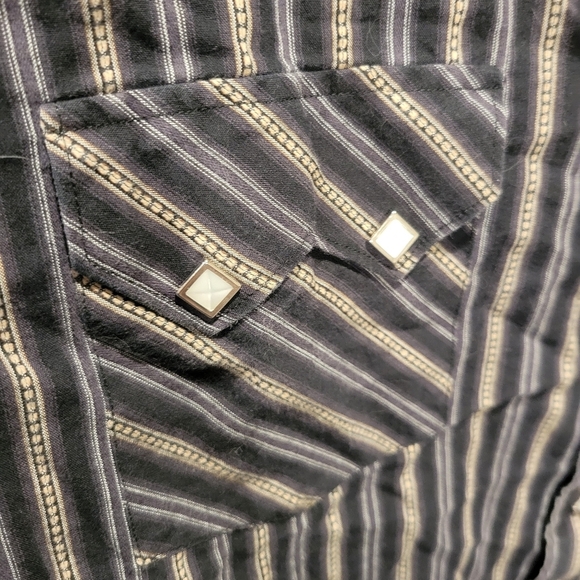 White Horse Ranch Mens Size XXL Western Blue Button Down Shirt - Picture 2 of 6